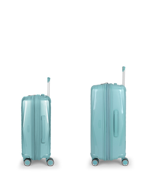 Rozszerzalny zestaw twardych walizek Queens (kabinowa i średnia) o pojemności do 114,6 L