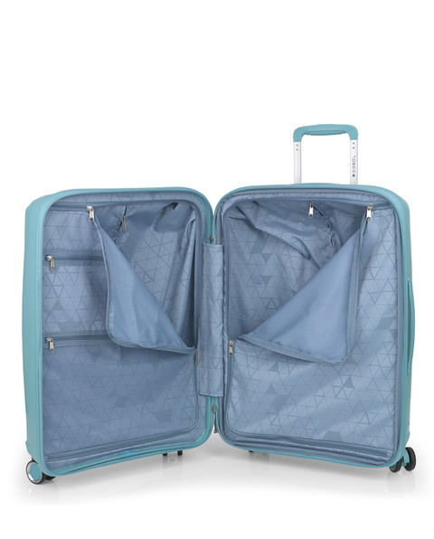 Rozszerzalny zestaw twardych walizek Queens (kabinowa i średnia) o pojemności do 114,6 L