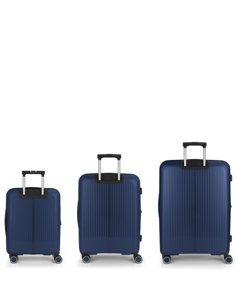 Zestaw rozszerzalnych twardych walizek GABOL|Brooklyn (kabinowa, średnia i duża) o pojemności do 220,7 l