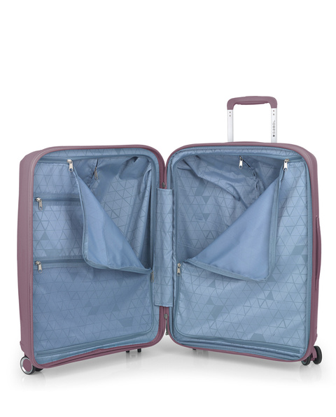 Rozszerzalny zestaw twardych walizek Queens (kabinowa i średnia) o pojemności do 114,6 L