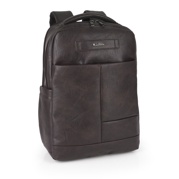 Plecaki na laptopa GABOL|Gabol Command z syntetycznej skóry, z dwiema przegrodami