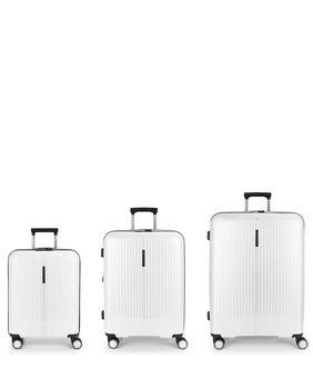 Zestaw rozszerzalnych twardych walizek Brooklyn (kabinowa, średnia i duża) o pojemności do 220,7 l