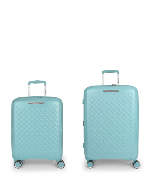 Rozszerzalny zestaw twardych walizek Queens (kabinowa i średnia) o pojemności do 114,6 L