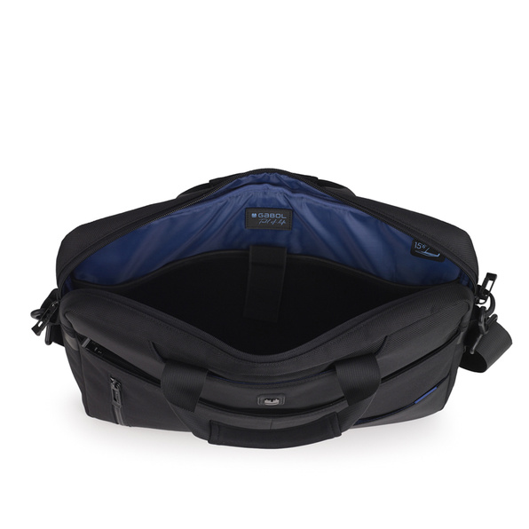 Teczka na laptopa Intro, którą można przekształcić w plecak wykonany z materiału pochodzącego z recyklingu 