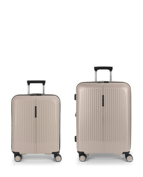 GABOL|Brooklyn Zestaw rozszerzalnych twardych walizek (kabinowa i średnia) o pojemności do 111,7 l