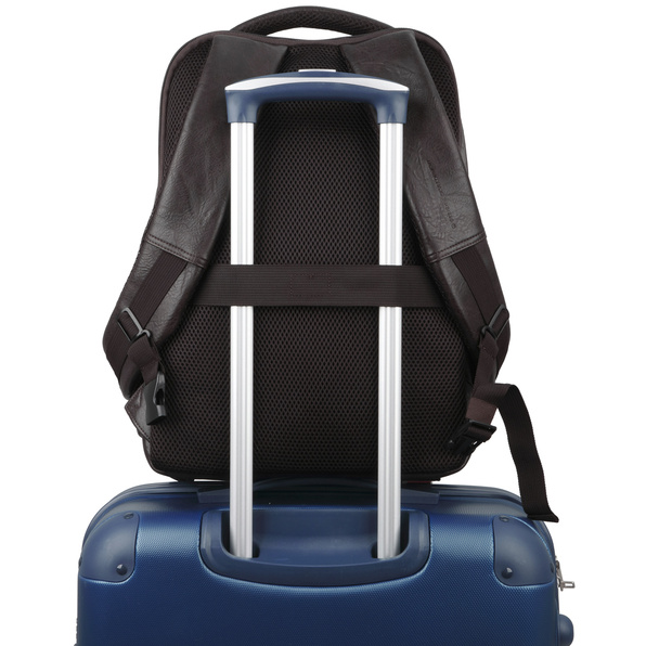 Plecaki na laptopa GABOL|Gabol Command z syntetycznej skóry, z dwiema przegrodami