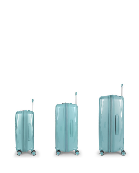 GABOL|Rozszerzalny zestaw twardych walizek Queens (kabinowa, średnia i duża) o pojemności do 224,2 l