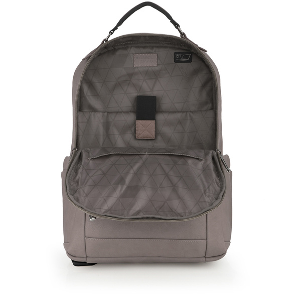 Plecaki na laptopa GABOL|Gabol Link z syntetycznej skóry, z dwiema przegrodami