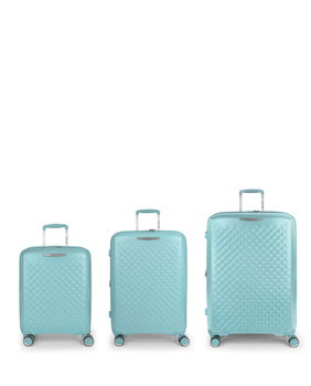 GABOL|Rozszerzalny zestaw twardych walizek Queens (kabinowa, średnia i duża) o pojemności do 224,2 l