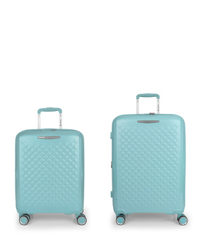 Rozszerzalny zestaw twardych walizek Queens (kabinowa i średnia) o pojemności do 114,6 L