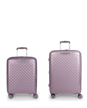 Rozszerzalny zestaw twardych walizek Queens (kabinowa i średnia) o pojemności do 114,6 L