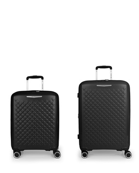 GABOL|Rozszerzalny zestaw twardych walizek Queens (Cabin i Medium) o pojemności do 114.6 L