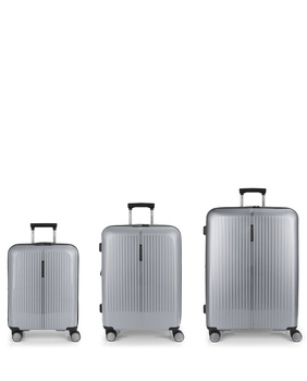 Zestaw rozszerzalnych twardych walizek GABOL|Brooklyn (kabinowa, średnia i duża) o pojemności do 220,7 l
